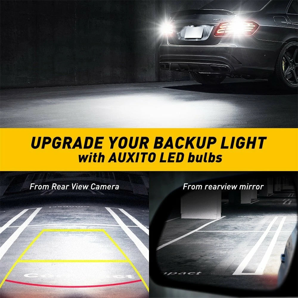 2X AUXITO 921 912 LED Reverse Backup Light Bulb 2400LM 6000K for T15