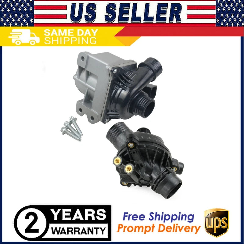 Electric Water Pump and Thermostat for BMW 1 3 5 Series X1 X3 X4 X5 Z4 (2000–2023)