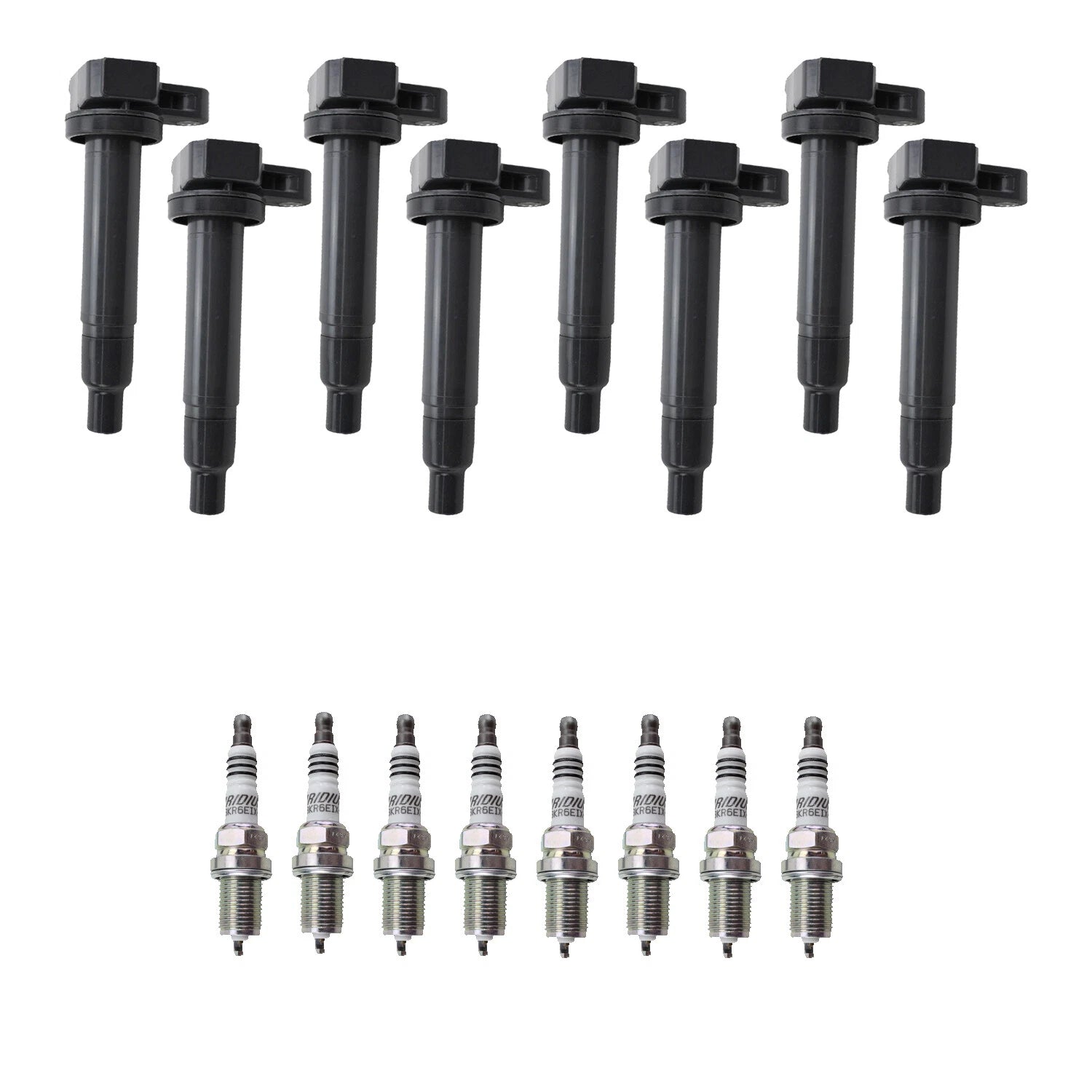 Set of 8 Ignition Coils & NGK Iridium Spark Plugs for 4Runner Sequoia (2003–2021)