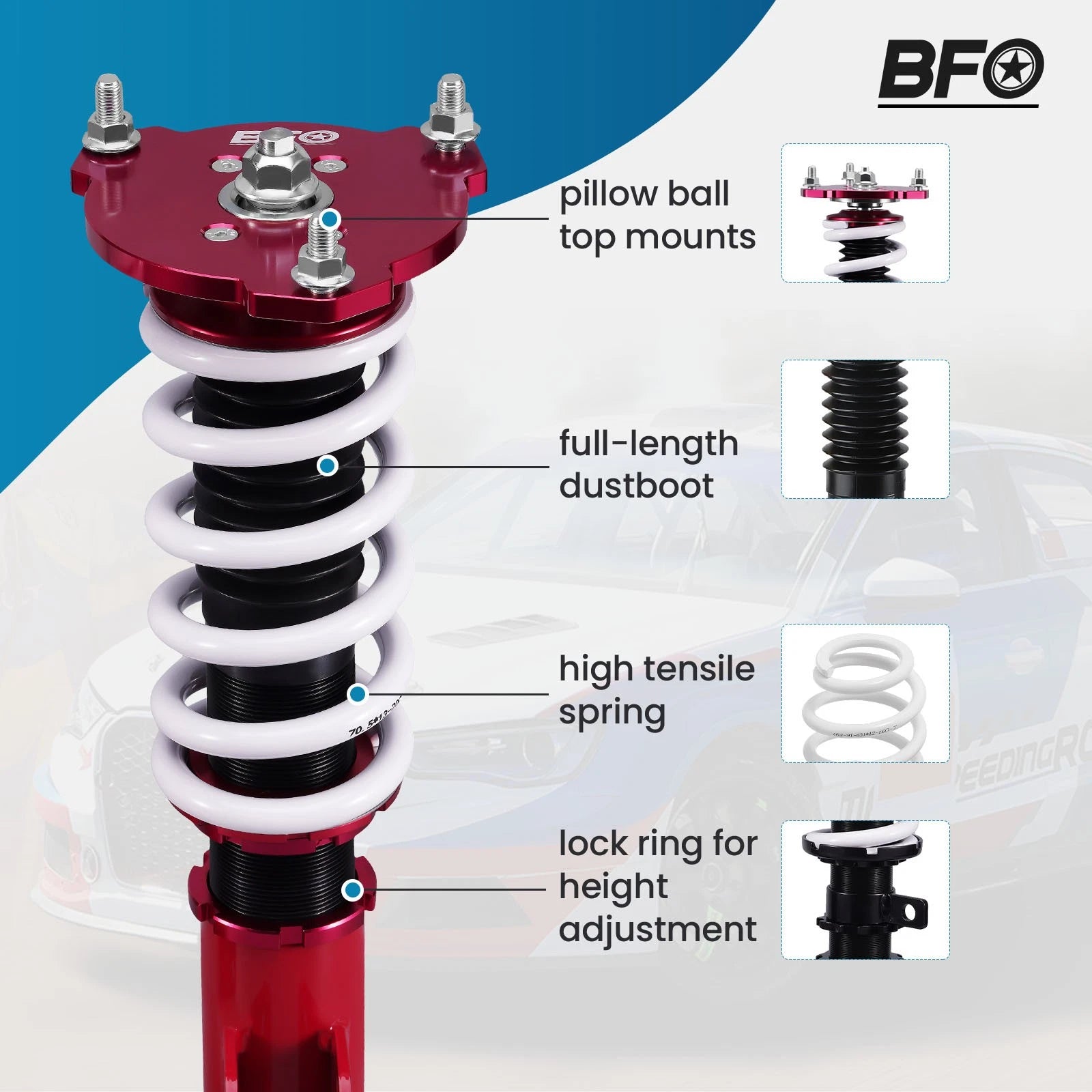 Front Coilovers Lowering Kit for Buick Century Regal (1997–2005)