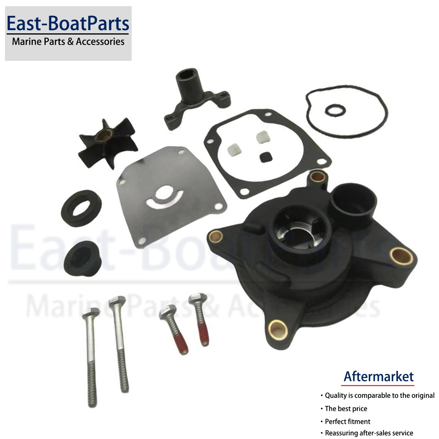 Water Pump Impeller Kit for Johnson Evinrude Outboard (0439077, 0396933)