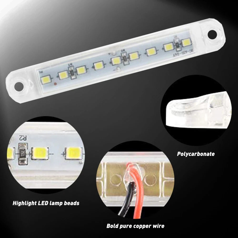 LED Light Marker Bullet Lamp for Universal 12V 24V Truck Trailer
