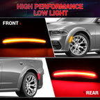 Smoked LED Side Marker Light Lamps for Dodge Charger (2015-2023)