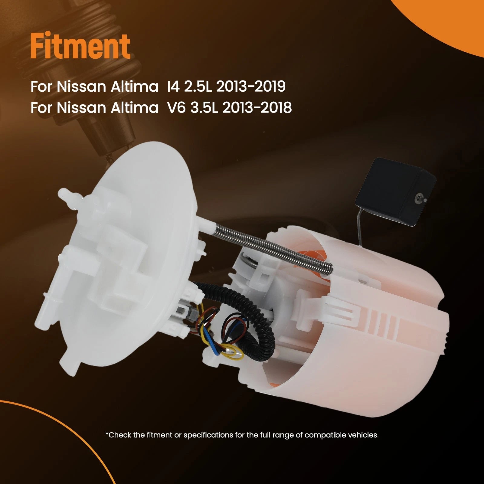 Electric Fuel Pump Assembly for Nissan Altima L4 2.5L (2013–2019) FG1772