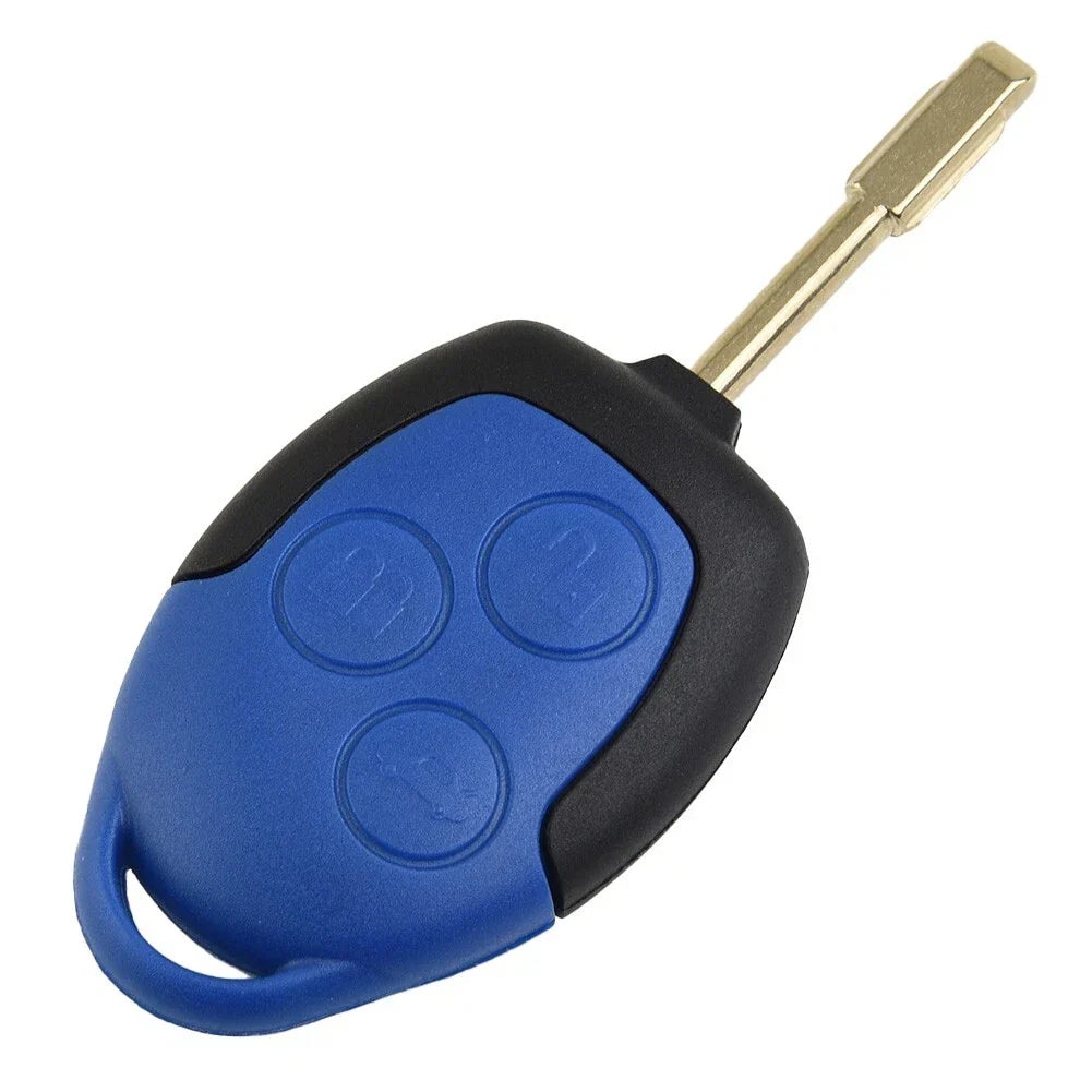 Key-Fob Case 3-Button BLUE Remote Cover for Ford Transit-MK7 (2006���2014)