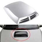 Silver Universal Car Decorative Air Flow Intake Hood Scoop Vent Cover