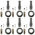 Set of 6 Denso Double Platinum Spark Plugs & Coil Boot Kit for Cadillac CTS SRX (2003–2019)