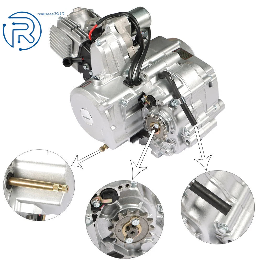125cc 3-Speed Semi Auto Engine for Go Kart ATV (Year Range)