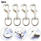 Set of 4 Zinc Alloy 3.5in Flag Swivel Snap Hooks for Flagpole Accessories