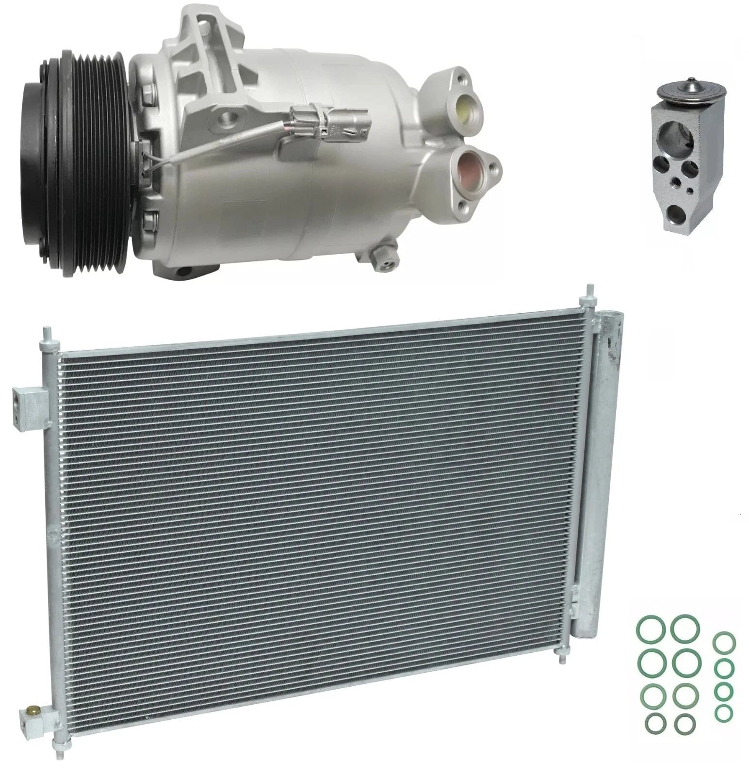 AC Compressor Kit With Condenser for Chevy City Express 2.0L (2016–2016)