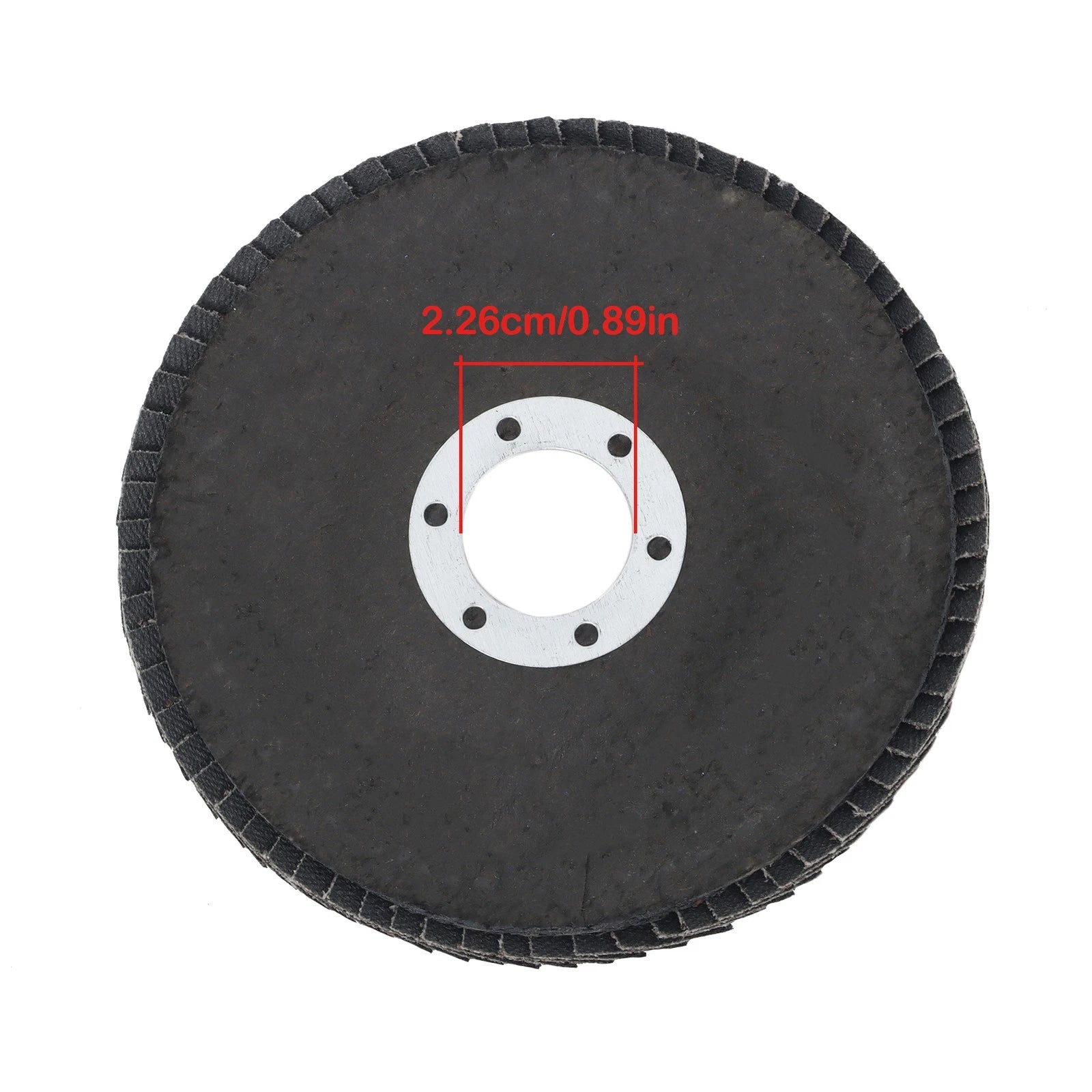 Set of 10 Flap Discs for Angle Grinder (4.5 x 7/8", 80 Grit)