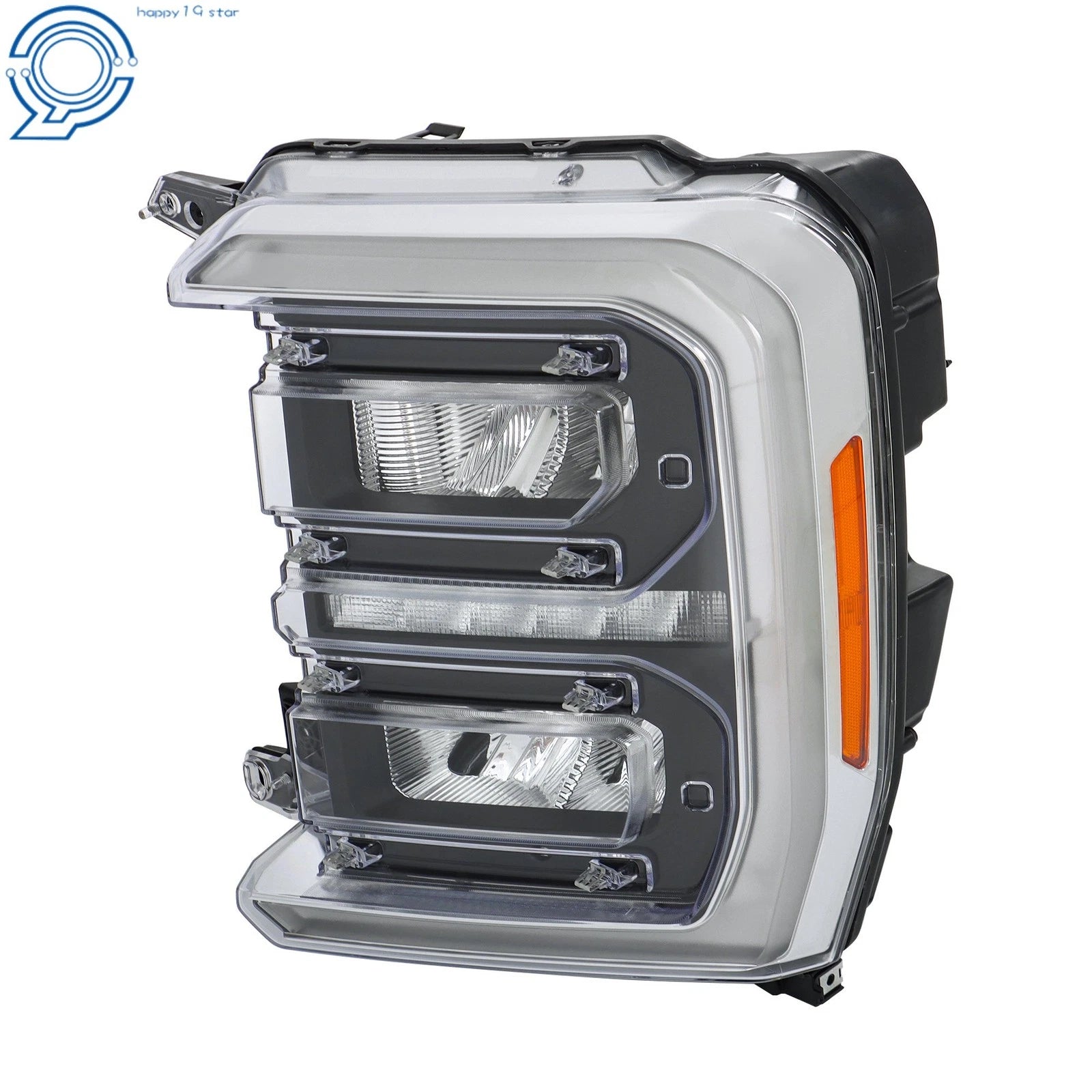 LED Reflector Headlight for Ford F250 F350 (2023–2024) Black Housing