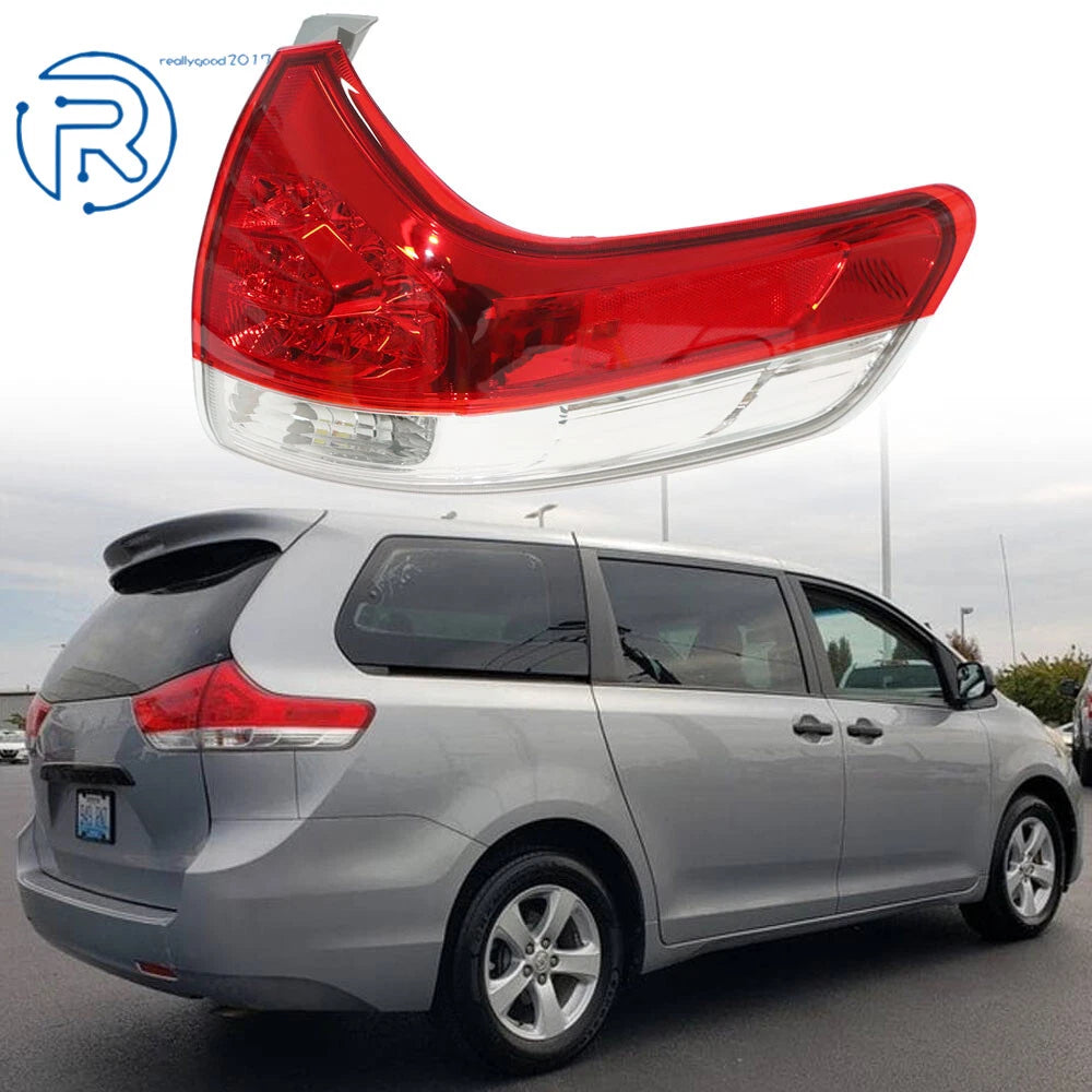 Passenger Right Side Outer Tail Light for Toyota Sienna (2011–2014)
