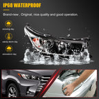 Right Passenger Side Headlight for Toyota Highlander (2017–2019)