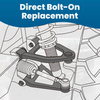 10x Control Arms Ball Joint Tie Rod Sway Bar Link Kit for Hummer H3 H3T (2006–2010)
