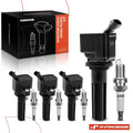 Set of 4 Ignition Coils & Iridium Spark Plugs for Chevy Colorado (2007–2012)