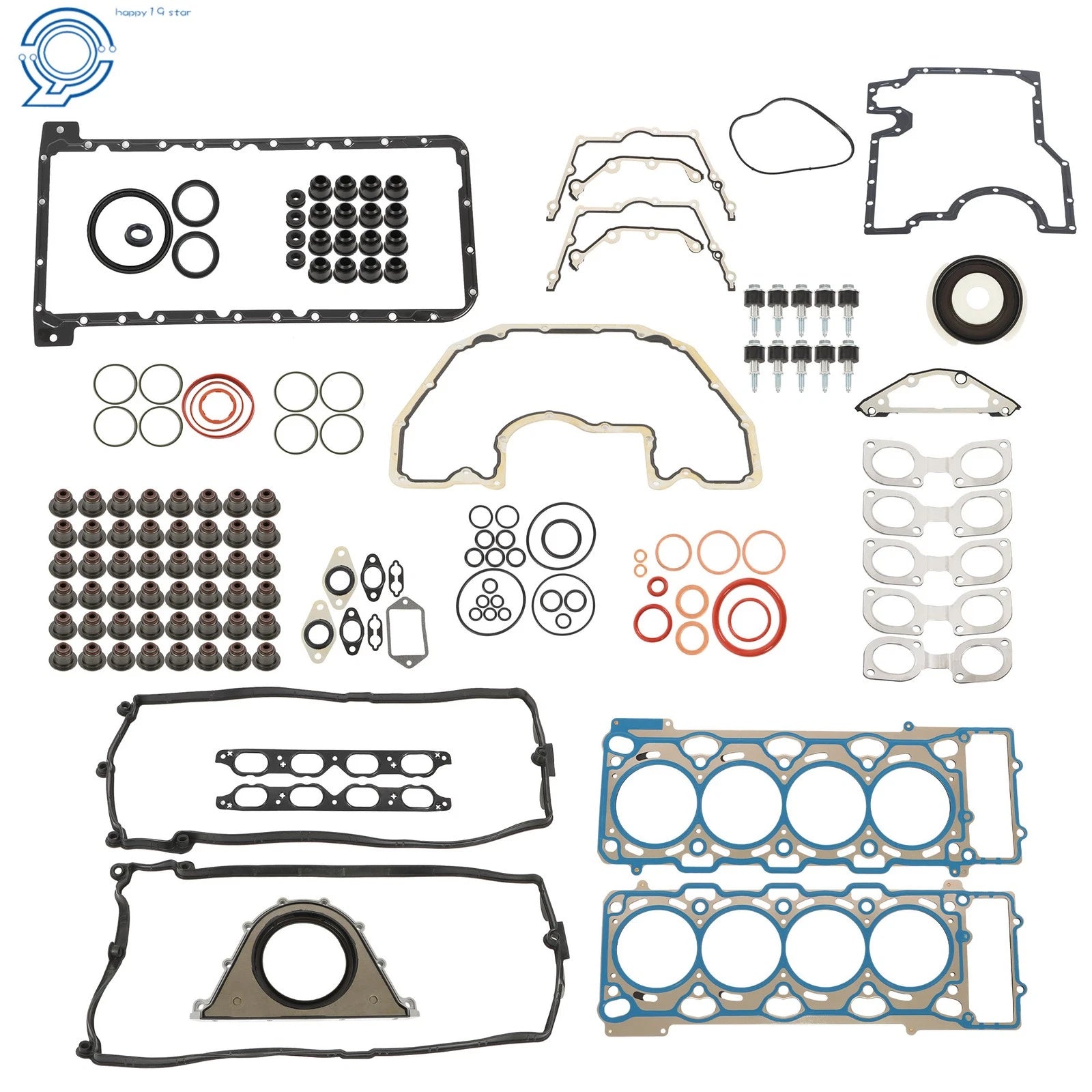 Engine Rebuild Gasket Kit for BMW 545i 645Ci X5 E53 E60 E63 E65 (2004-2010)