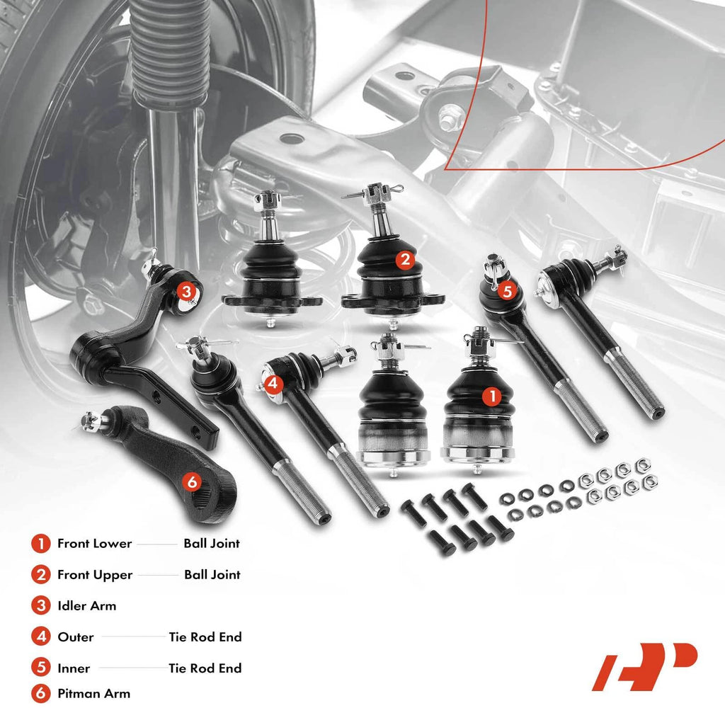 10x Front Idler Arm Ball Joint Tie Rod End for GMC Chevy