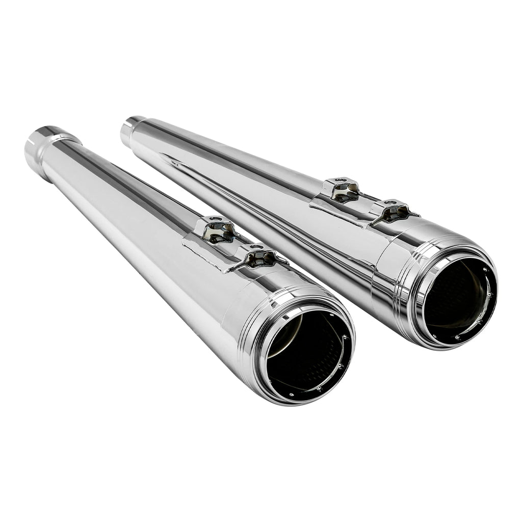 4" Megaphone Slip On Exhaust Pipes for Harley Road Glide (2017–2023)