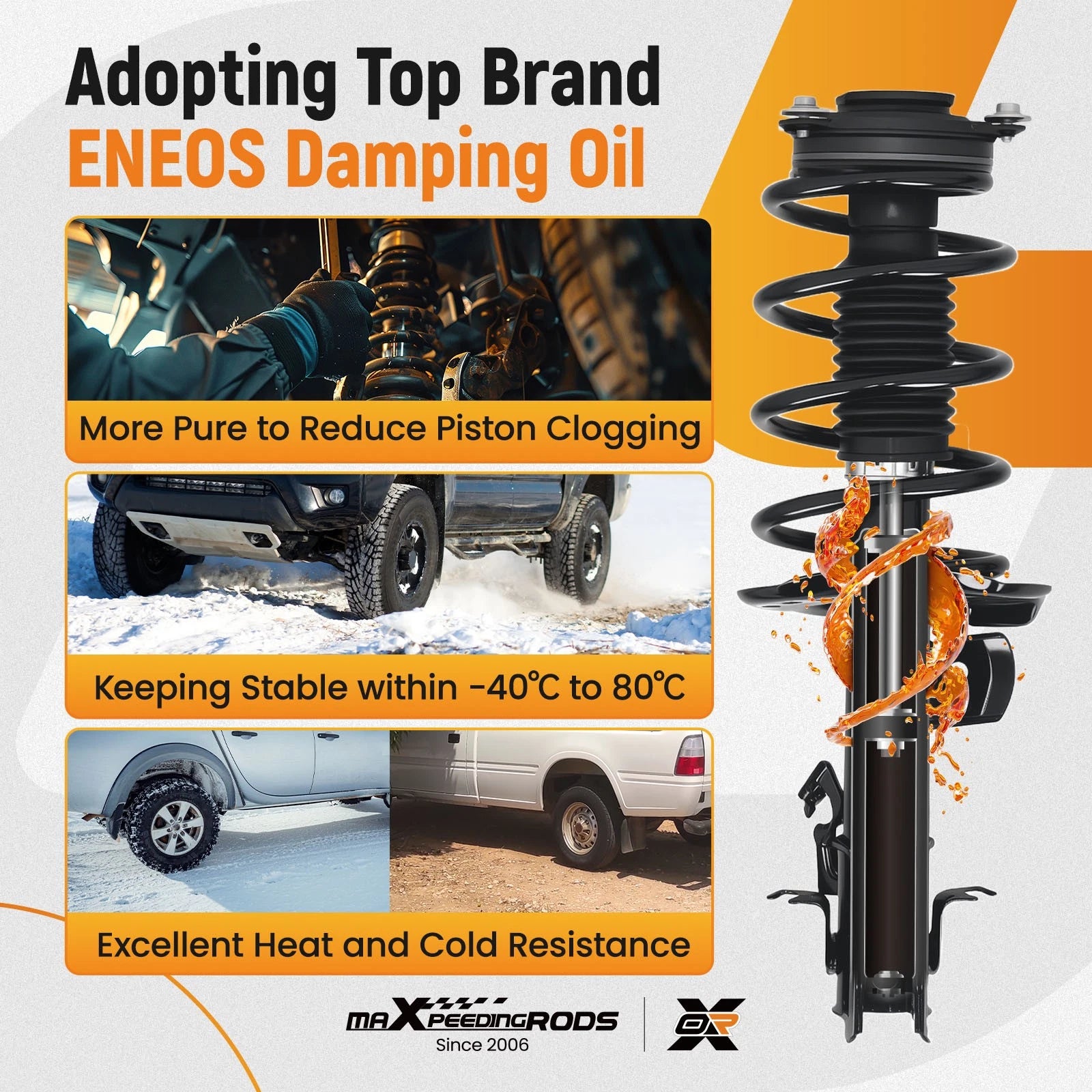 Complete Struts & Coil Springs for Nissan Sentra (2014–2019) 191.6L 1.8L