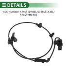 ABS Wheel Speed Sensor No. 57455TLYH01 for Honda CR-V (2017–2022) Front Left