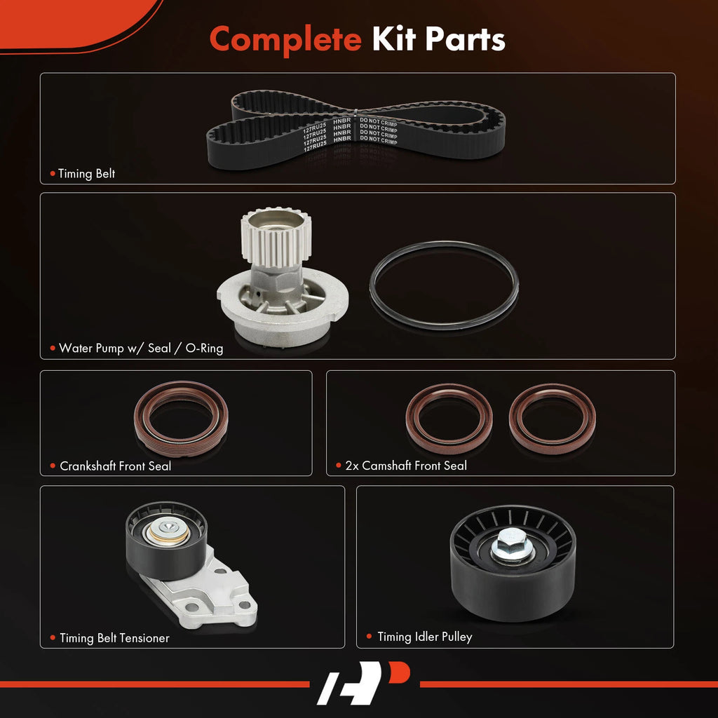 7x Timing Belt & Water Pump Kit for Chevrolet Aveo (2004-2011)