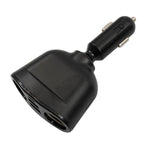 Car Charger with LED Display for Universal Use (Type-C, QC3.0, 2.4A)