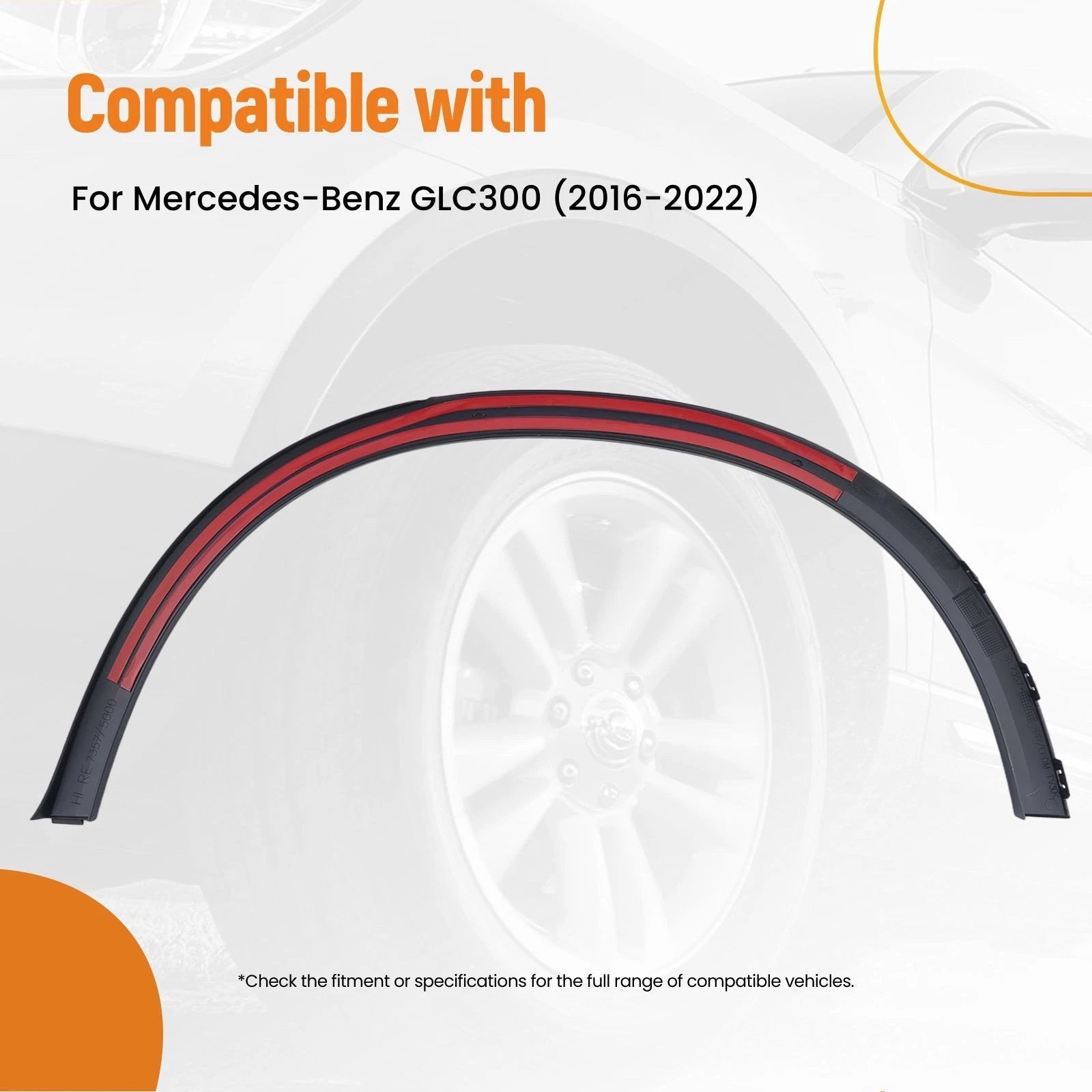 Fender Arch Flare Molding Rear Right for Mercedes-Benz GLC300 (2016–2022)