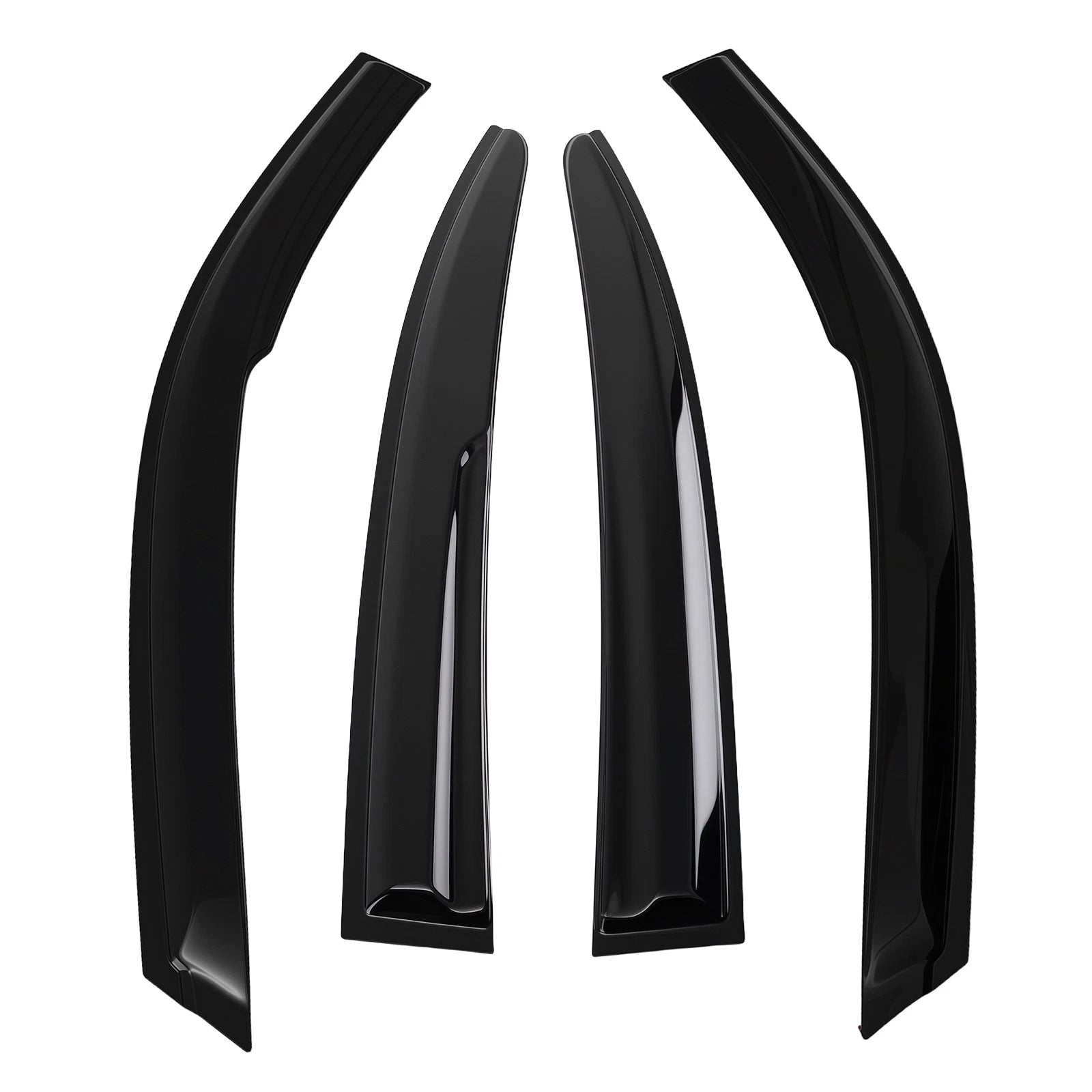 Window Visor Window Deflector Set for Honda Accord 2008-2012 4Door Sedan Black