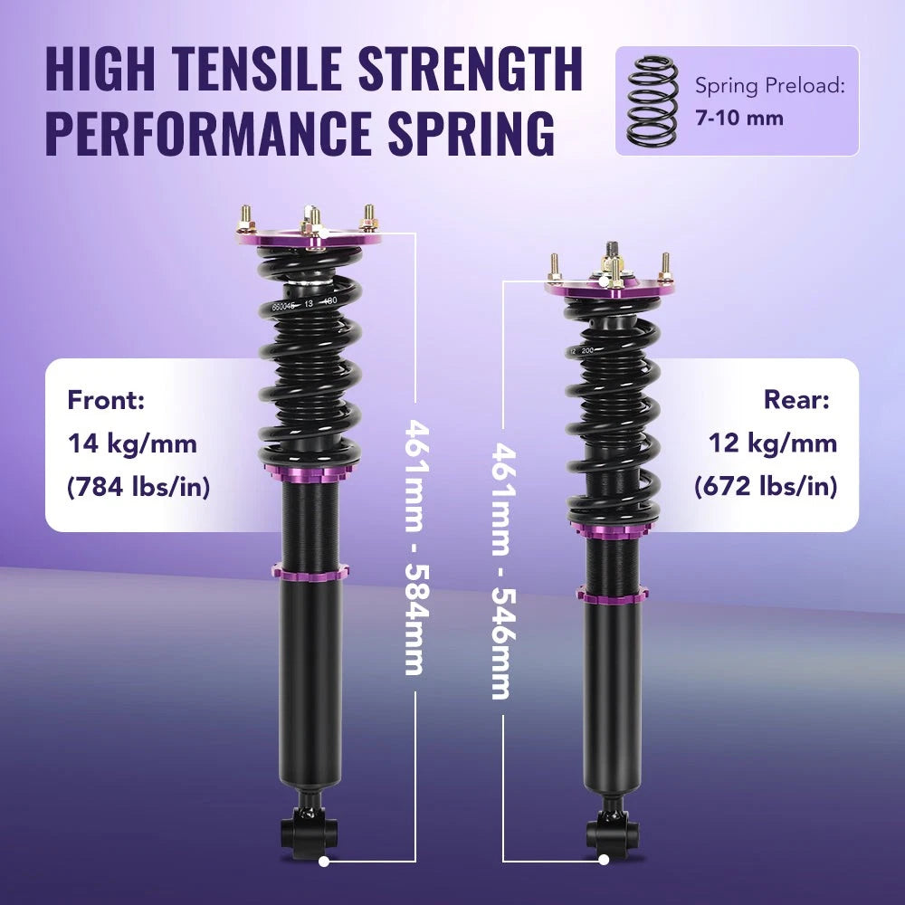 Coilover Kit for Chrysler Neon & SRT-4 (2002â2005) Adjustable Height