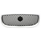Front Bumper Upper Grille Radiator Grill for Jaguar XE (2015-2018) Black/Silver