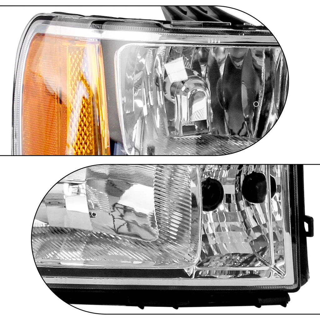 Pair Headlight Assemblies for GMC Sierra 1500 2500HD 3500HD (2007-2013)