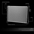 OE Style Aluminum Core Radiator DPI-2813 for Dodge Ram 1500 2500 3500 (2004–2009)