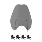 Windshield Windscreen & 41mm Quick Release Clamps for Harley Softail FXST (1988–2013)