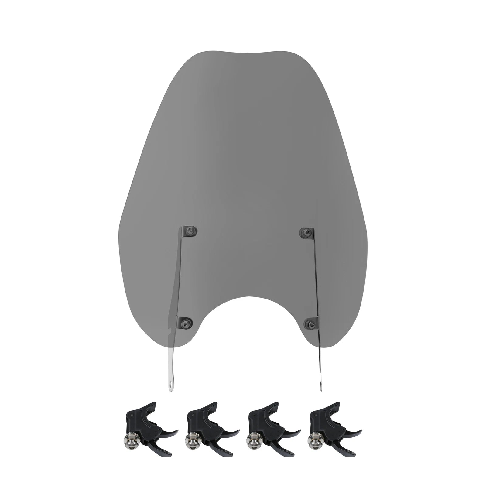 Windshield Windscreen & 41mm Quick Release Clamps for Harley Softail FXST (1988–2013)