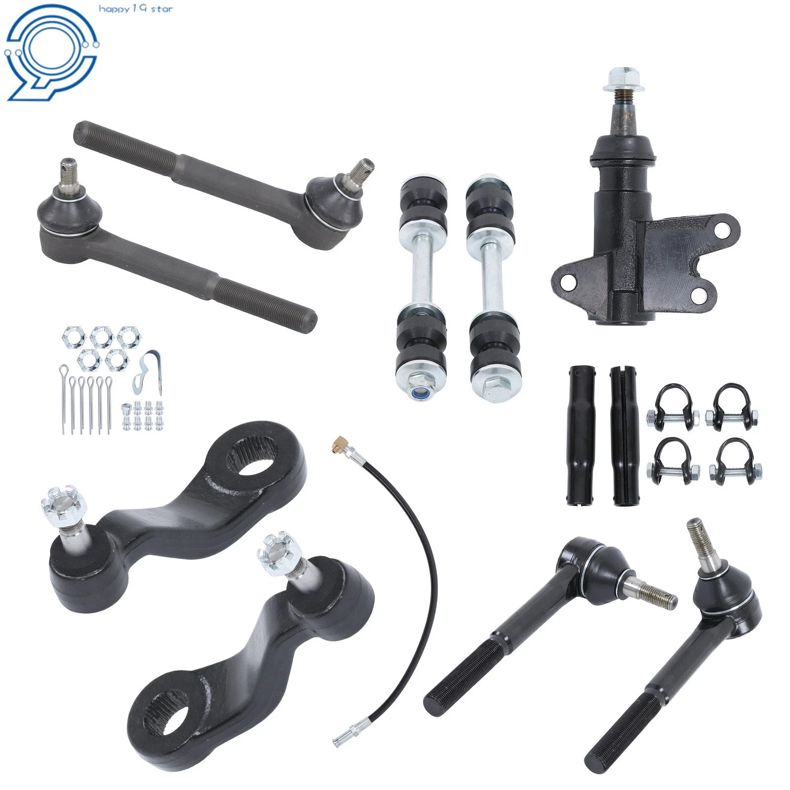 Set of 4 Front Tie Rods and Sway Bar Kit for Chevrolet C1500 (1993–1999)