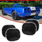 Set of 4 Smoked Tail Light Lenses for Chevy Corvette C4 (1990–1996)
