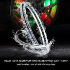 4X 15.5'' RGB LED Wheel Lights for Light Truck Car (Bluetooth APP)