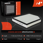 2X Engine Air Filter for Jeep Grand Cherokee (2018-2021) Dodge Durango (2021)