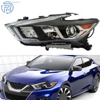 Driver Left Halogen Headlight for Nissan Maxima (2016–2018) with LED DRL