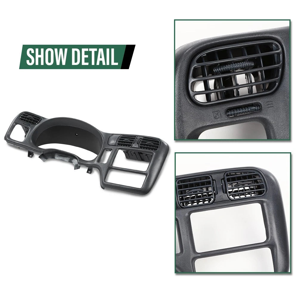 Dash Radio Cluster Bezel for Chevy S10 Blazer (1998–2005)
