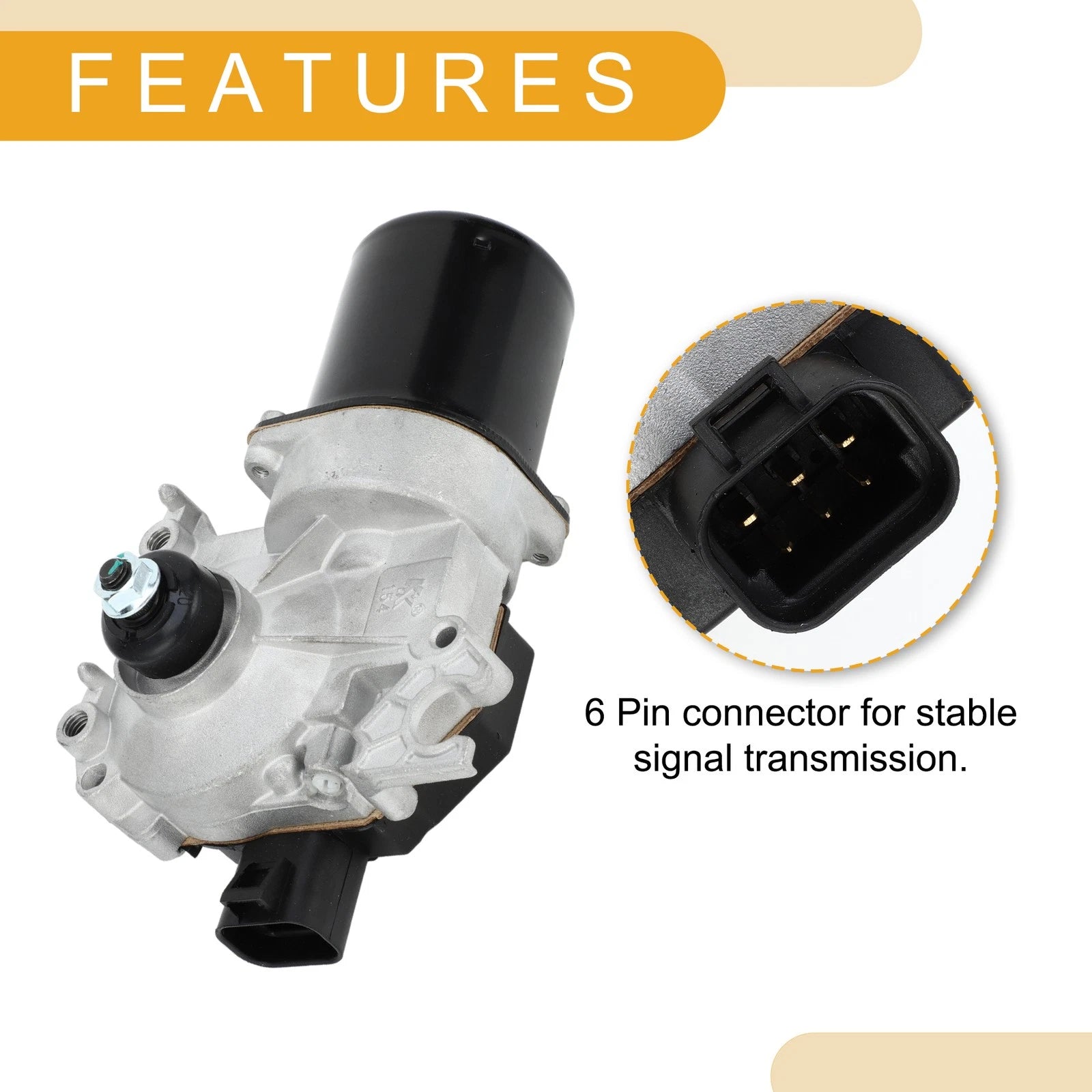 Front Windshield Wiper Motor for Chevrolet Avalanche 1500 2500 (2005–2006) No. 88958406