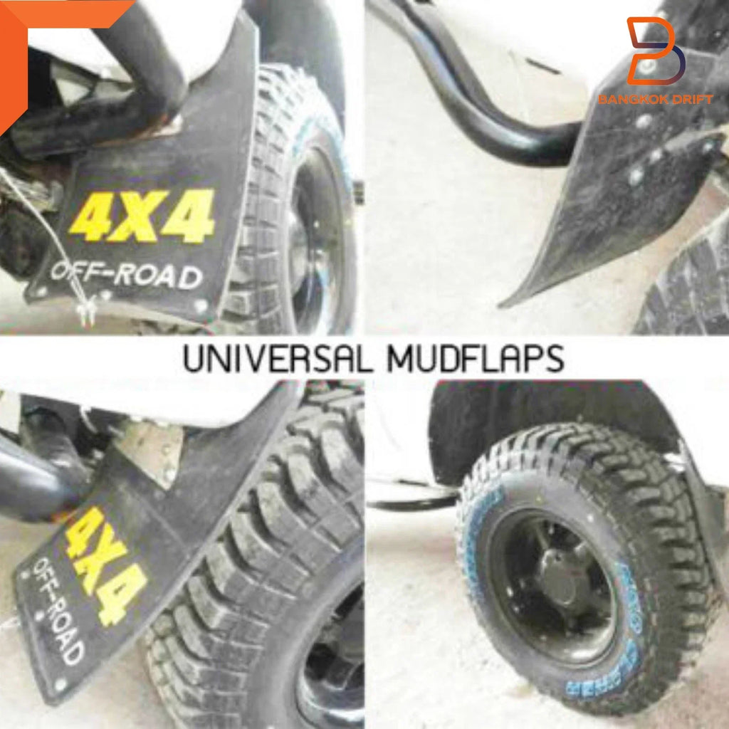 Mud Flap Splash Guard for Isuzu D-Max TF Ute 4WD 4X4 Off-Road Black Rubber