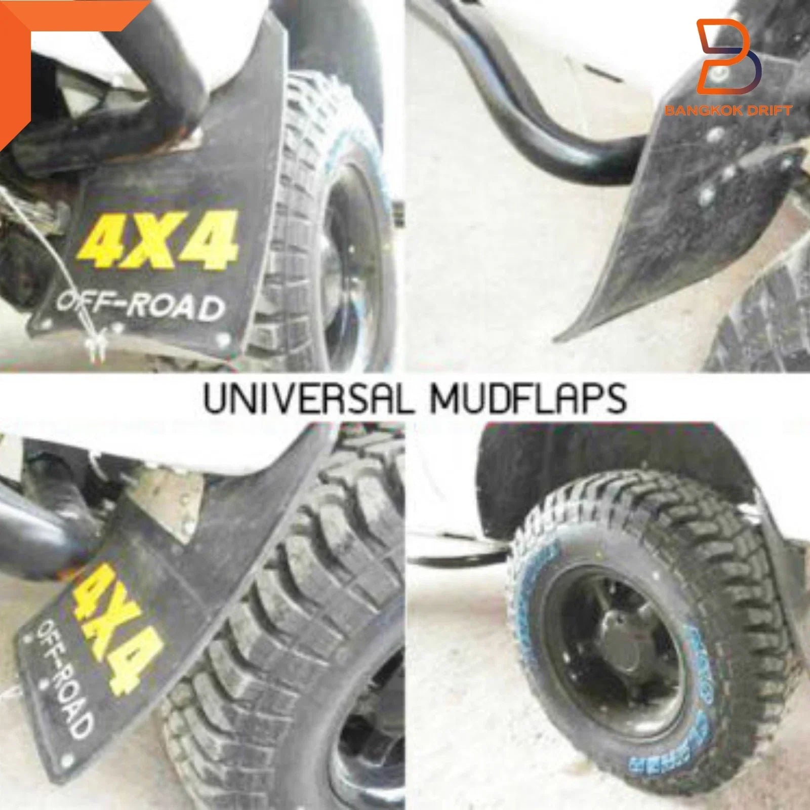 Mud Flap Splash Guard for Isuzu D-Max TF Ute 4WD 4X4 Off-Road Black Rubber