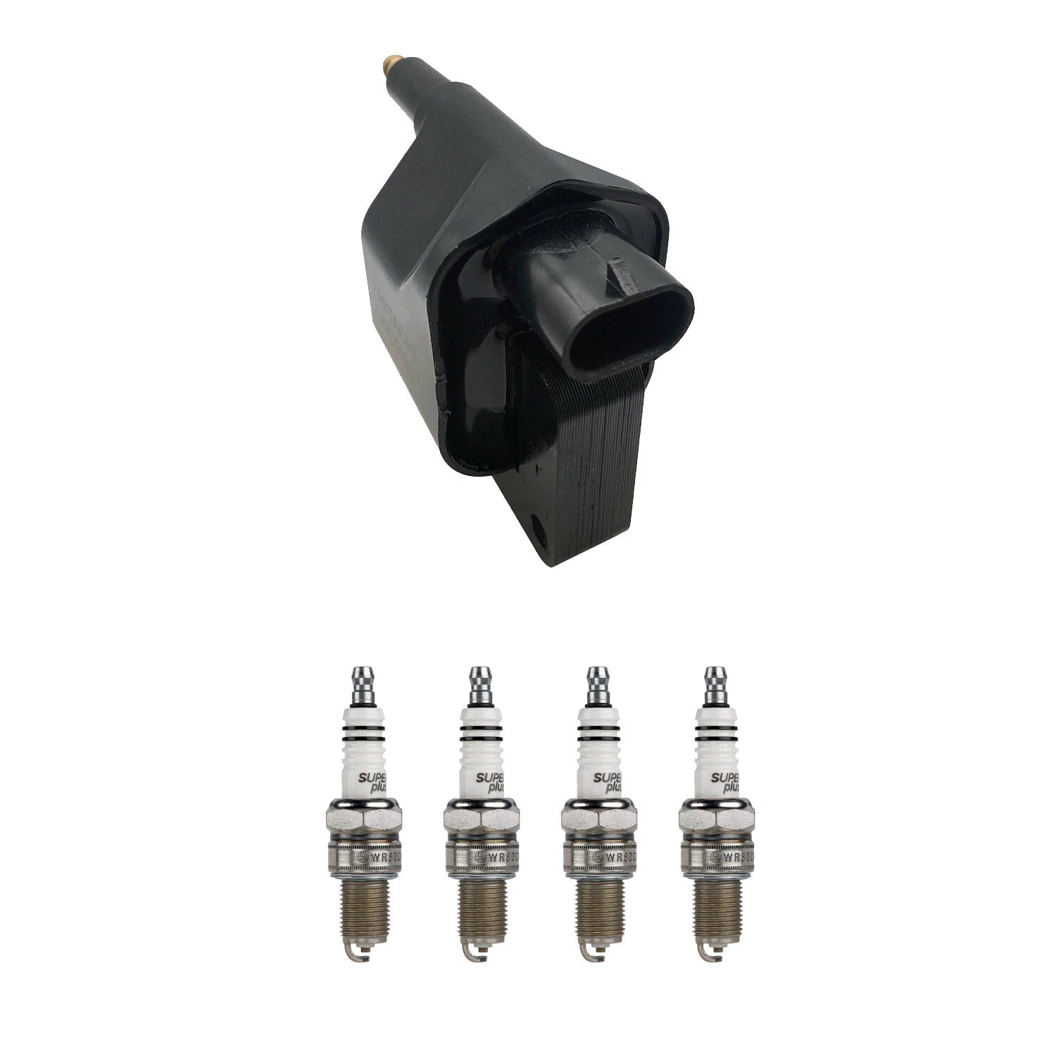 Set of 4 Hitachi Ignition Coils & Bosch Nickel Spark Plugs for Dakota (1995–1996)