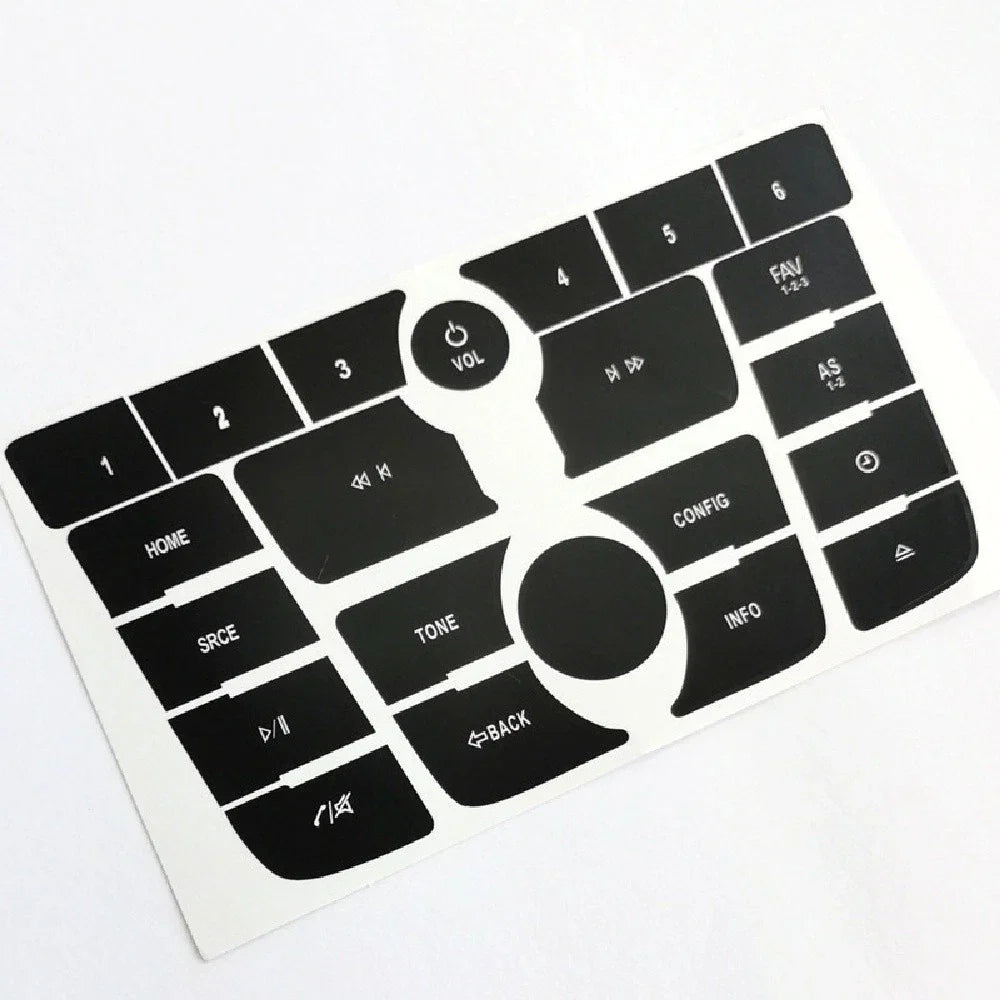 Car Radio Button Repair Decal Sticker Set for Buick Verano, Encore (2012-2015)