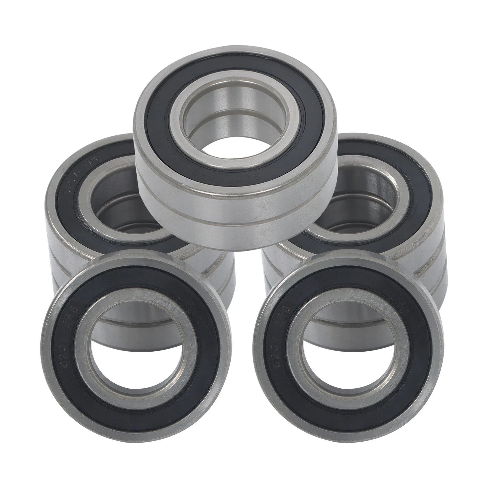 Set of 10 Deep Groove Ball Bearings 35mm x 72mm x 17mm Rubber Sealed