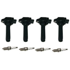 Set of 4 Ignition Coils and Spark Plugs for Mitsubishi Outlander (2014–2019)