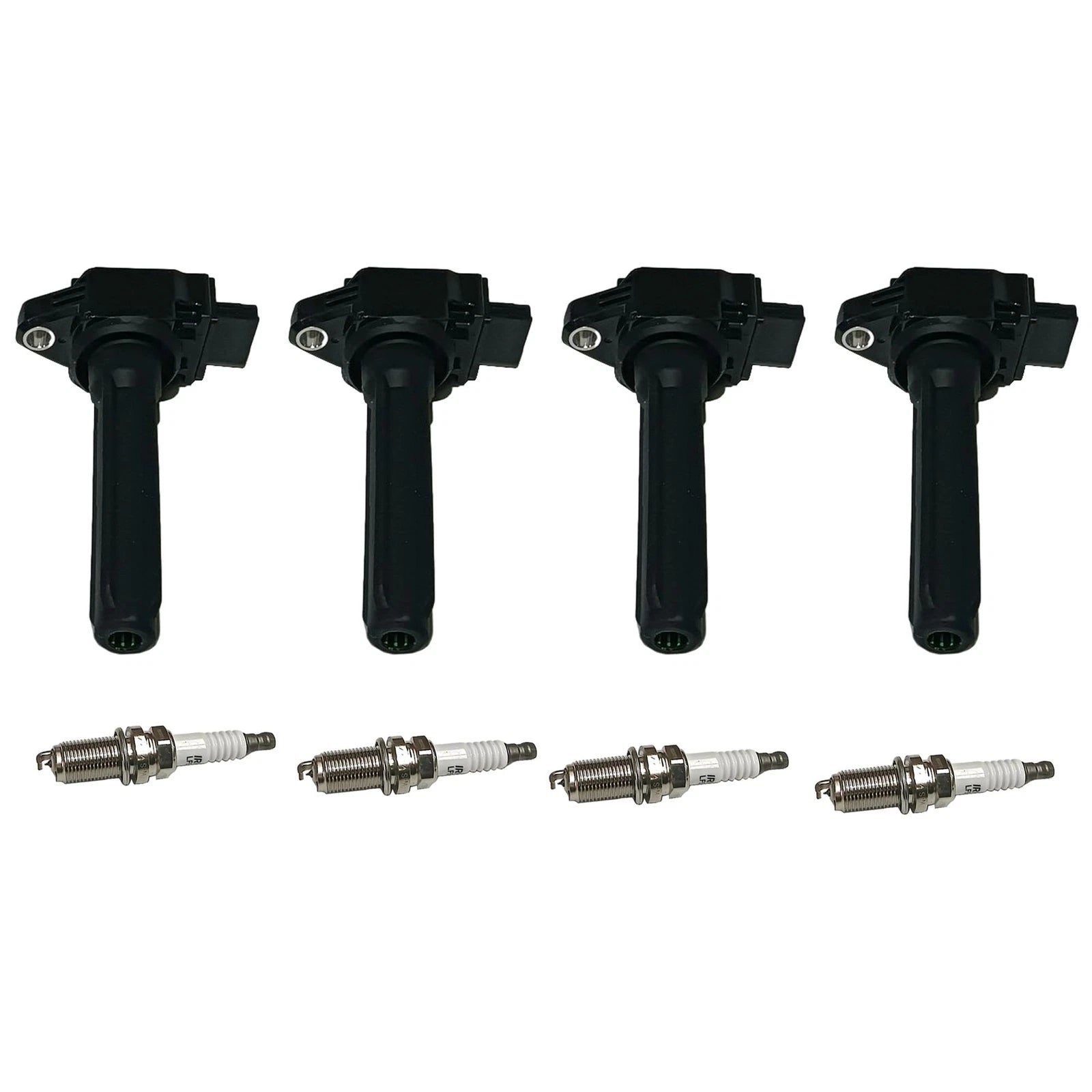 Set of 4 Ignition Coils and Spark Plugs for Mitsubishi Outlander (2014–2019)