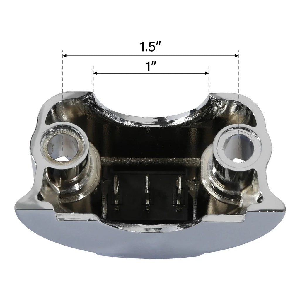 Chrome Clutch Bracket Switch ON/OFF Button for Harley Touring Sportster Dyna